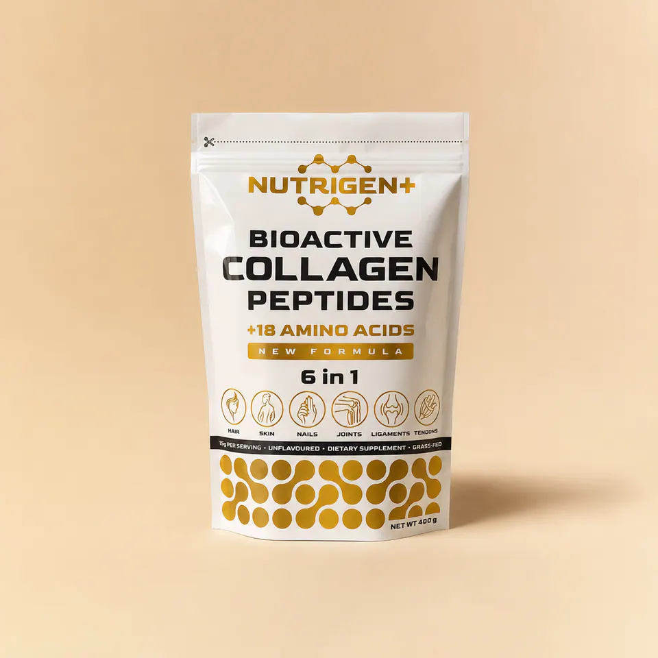 Опаковка NutriGen+ Биоактивни колагенови пептиди 6 в 1